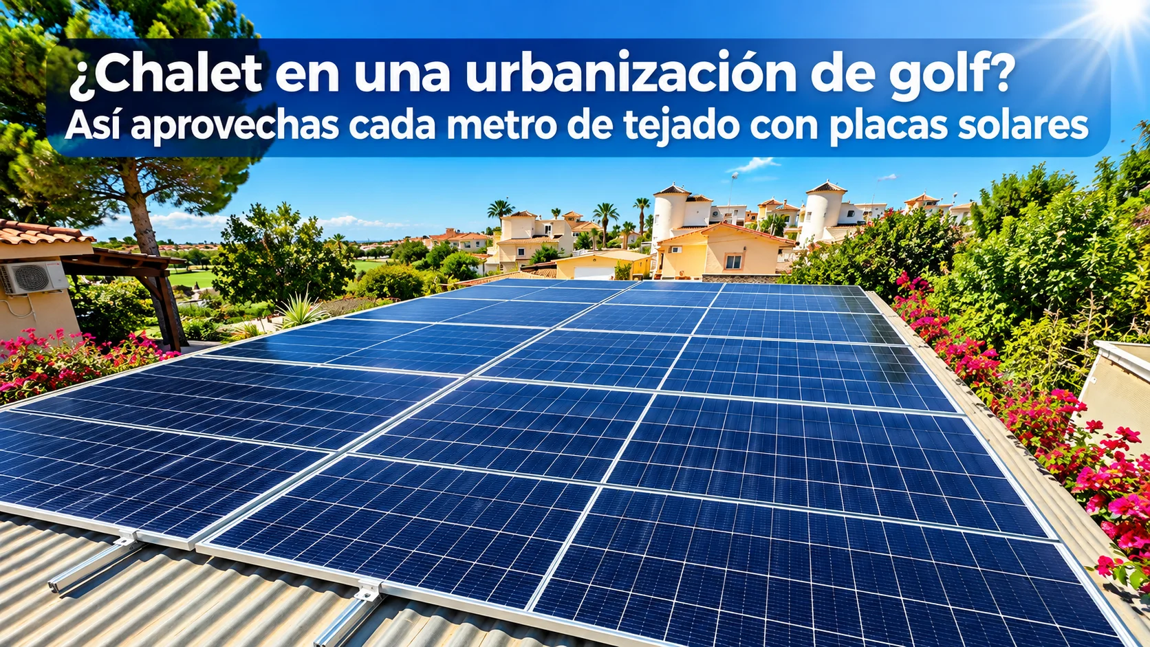 Placas solares en chalets de golf: Costa Blanca y Murcia
