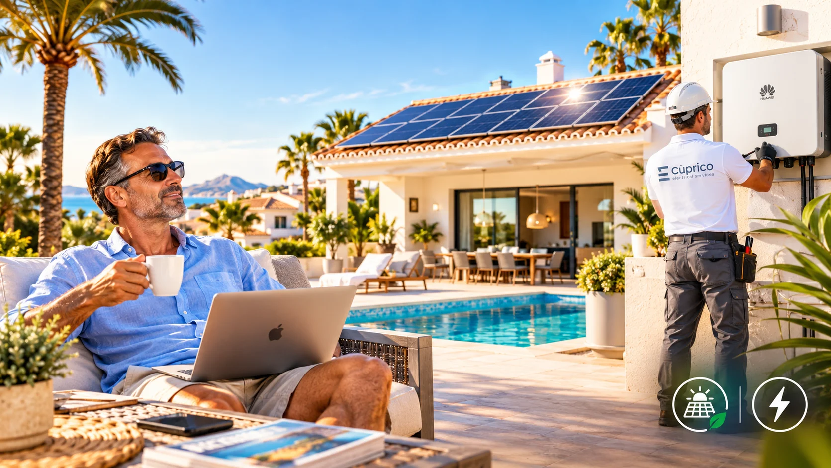 Placas solares sin ser residente en España | Cúprico