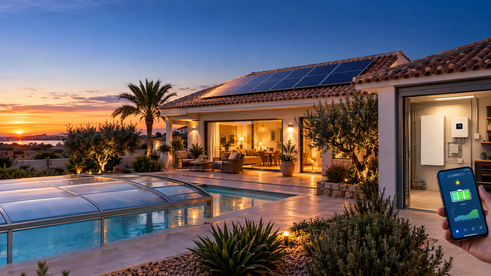 Solar battery winter savings for Costa Blanca villas